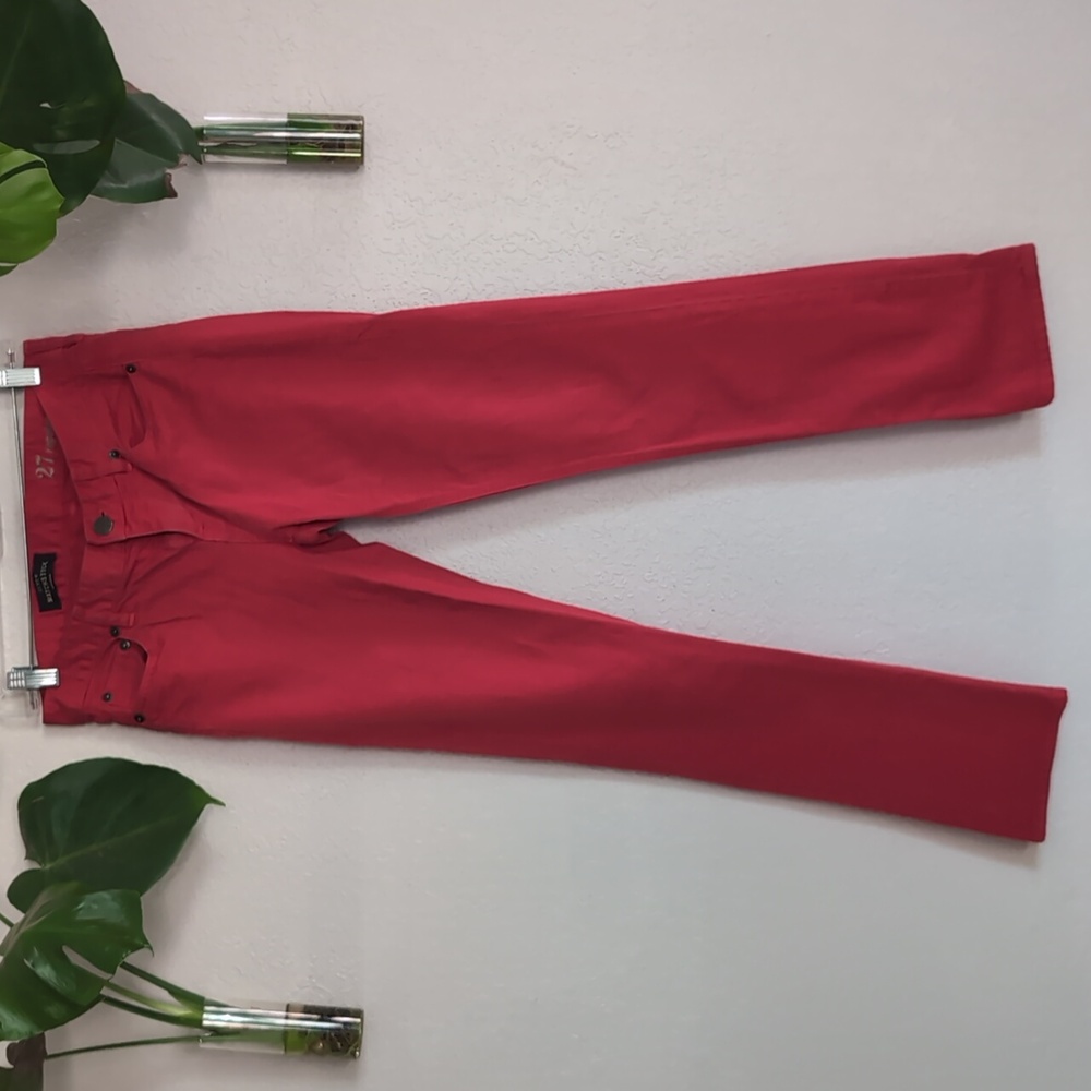Red j crew jeans